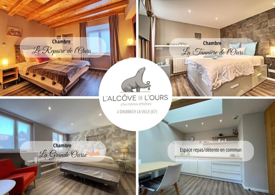 Le Repaire De L'Ours - L'Alcove De L'Ours - Chambre Cosy 2 Pers Dambach المظهر الخارجي الصورة